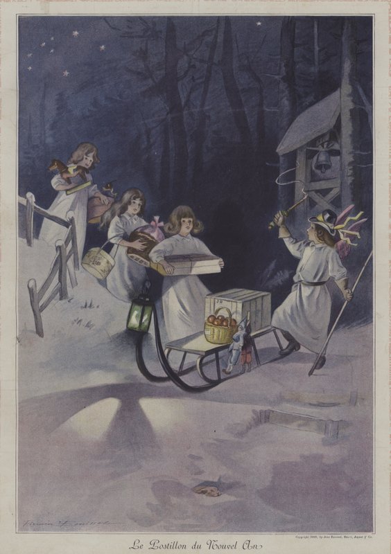 Der Neujahrspostillon von after Firmin Bouisset