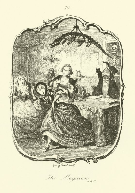 Illustration für Peregrine Pickle von Tobias Smollett von after George Cruikshank