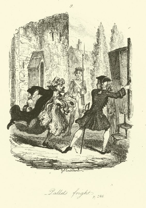 Illustration für Peregrine Pickle von Tobias Smollett von after George Cruikshank