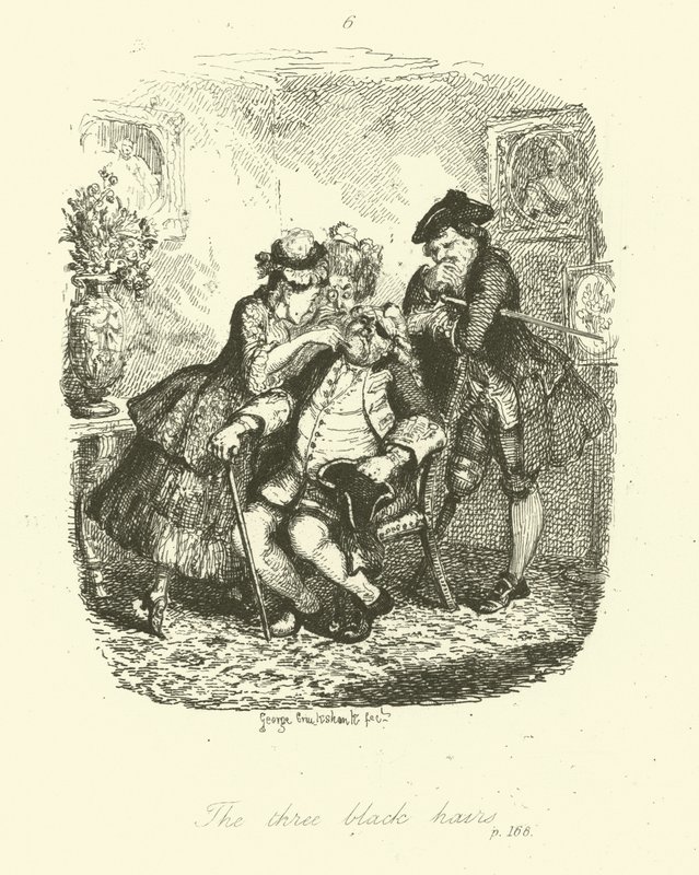 Illustration für Peregrine Pickle von Tobias Smollett von after George Cruikshank