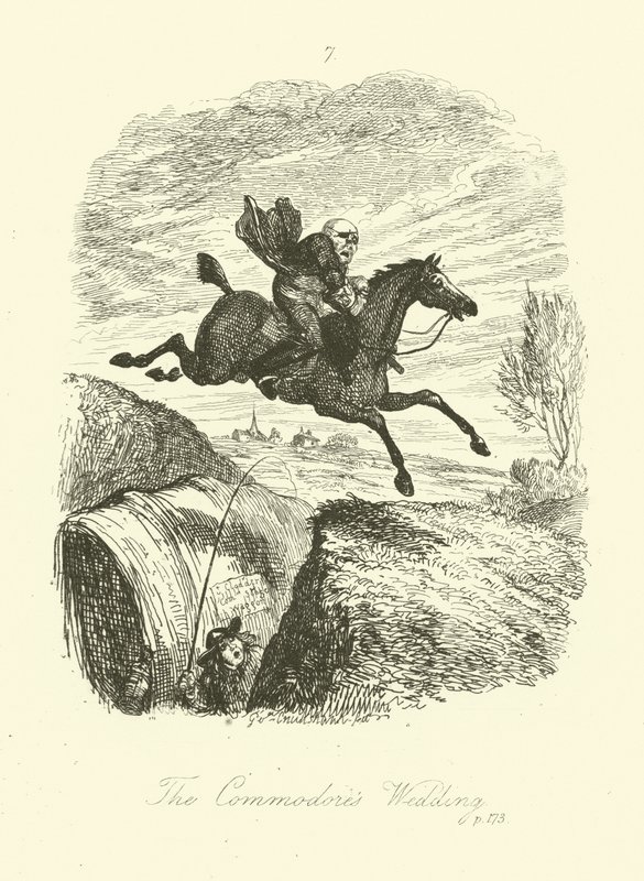Illustration für Peregrine Pickle von Tobias Smollett von after George Cruikshank