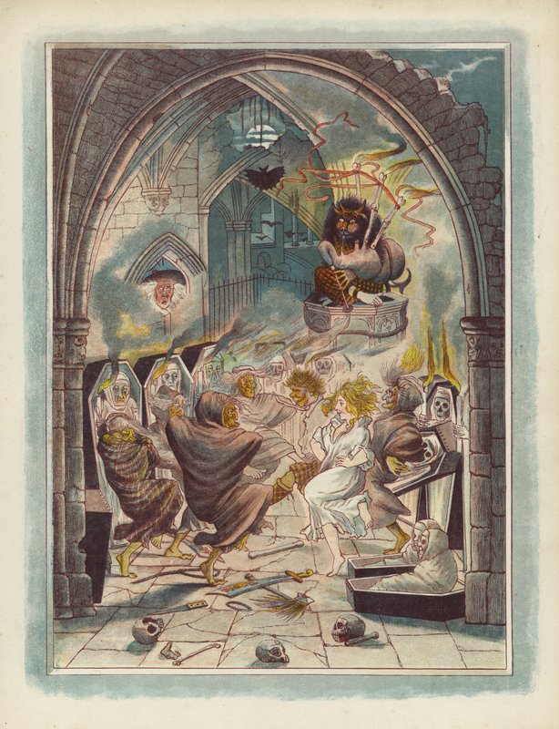 Illustration für Tam OShanter von Robert Burns von after George Cruikshank
