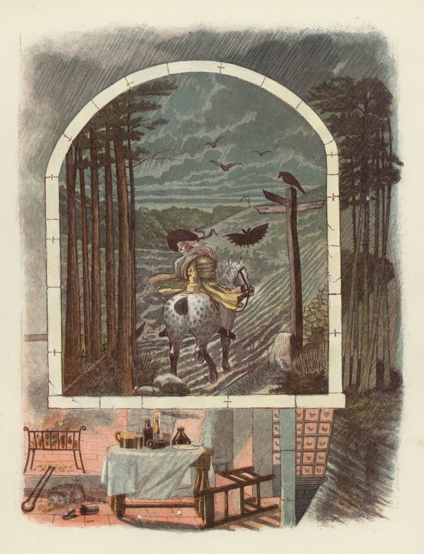 Illustration für Tam OShanter von Robert Burns von after George Cruikshank