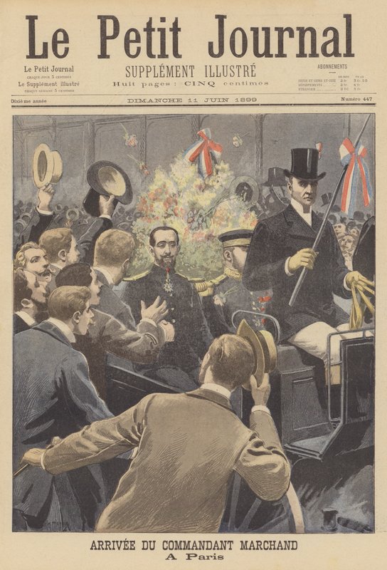 Ankunft von Major Marchand in Paris von after Henri Meyer