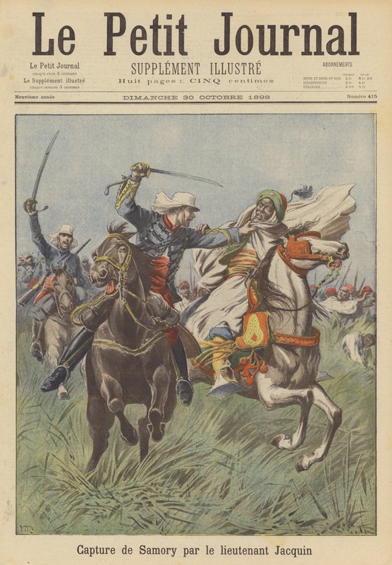Gefangennahme von Samory Toure durch Leutnant Jacquin von after Henri Meyer