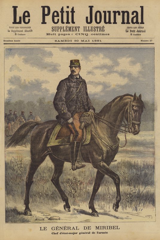 General de Miribel, Chef des französischen Generalstabs von after Henri Meyer