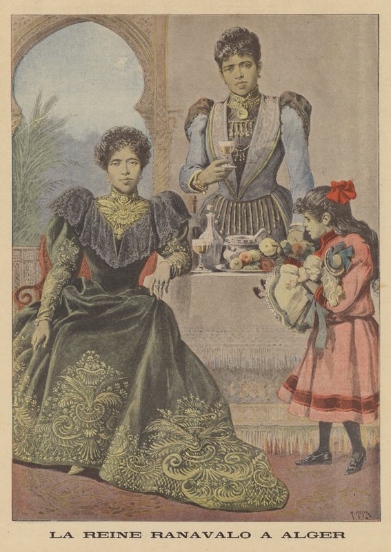 Königin Ranavalona III. von Madagaskar im Exil in Algier von after Henri Meyer