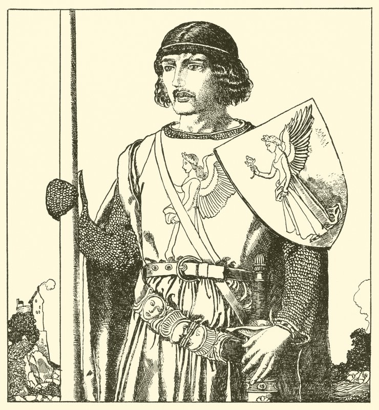Sir Lamorack von Gales von after Howard Pyle