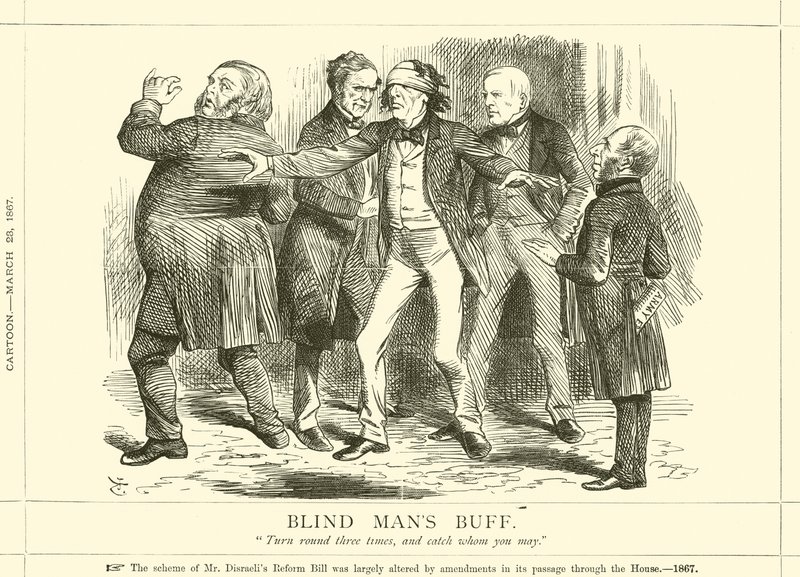 Blinde Kuh von after John Tenniel