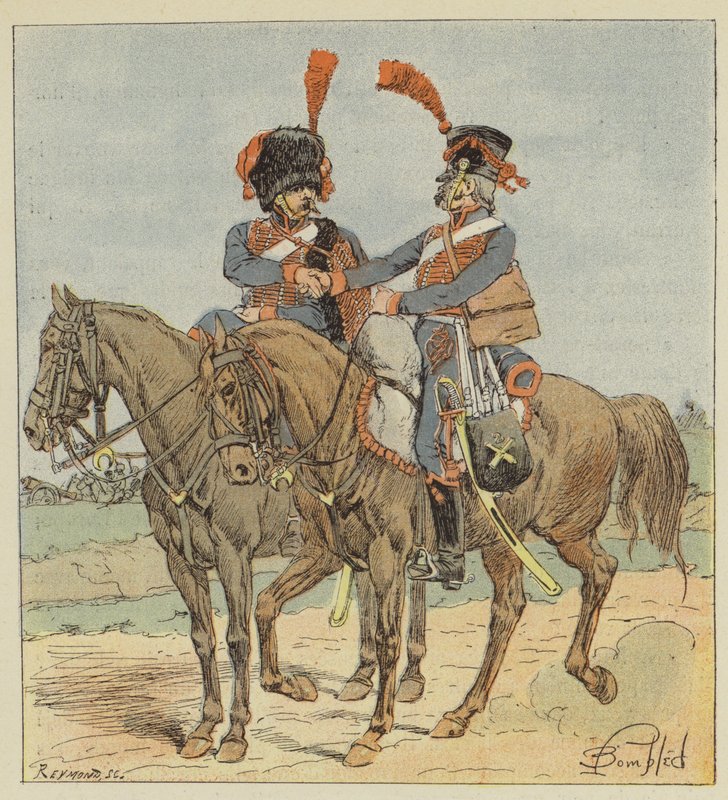Pferdeartillerie der Garde und der Linie von after Louis Charles Bombled