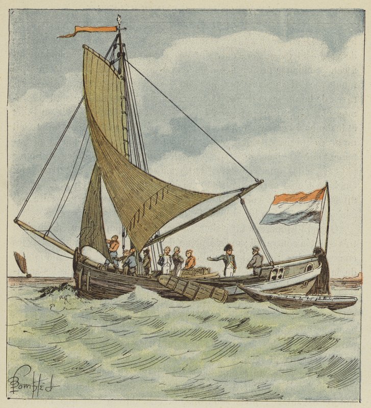 Der Kaiser schenkt einem holländischen Piloten ein Boot von after Louis Charles Bombled