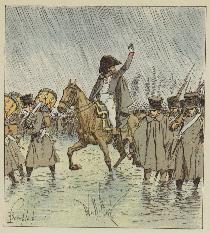 Die Überschwemmung überraschte die Truppen mitten in der Operation von after Louis Charles Bombled