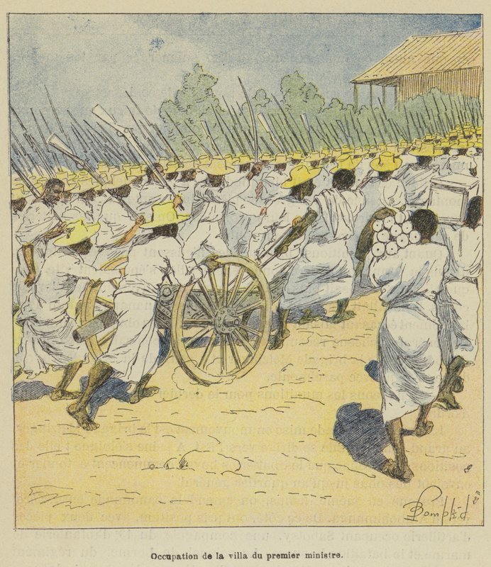 Besetzung der Villa des Premierministers von after Louis Charles Bombled