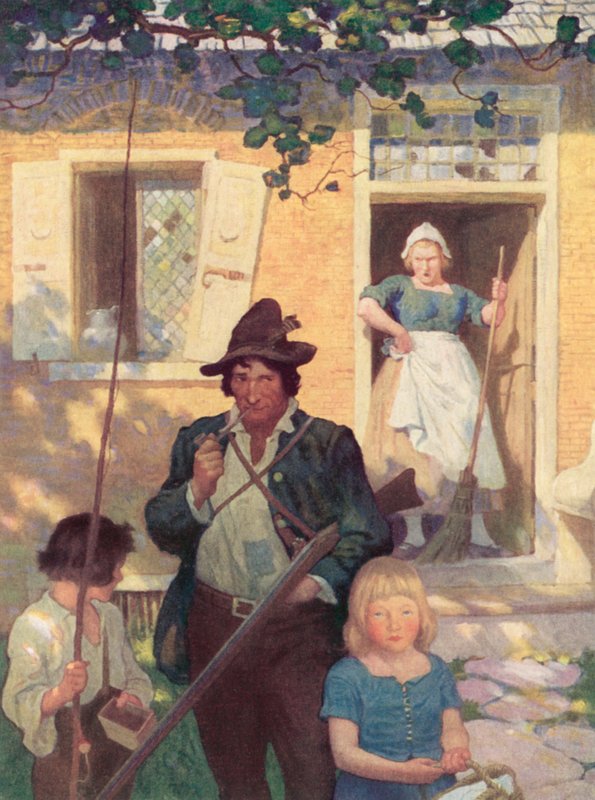 Illustration für Rip Van Winkle von after Newell Convers Wyeth
