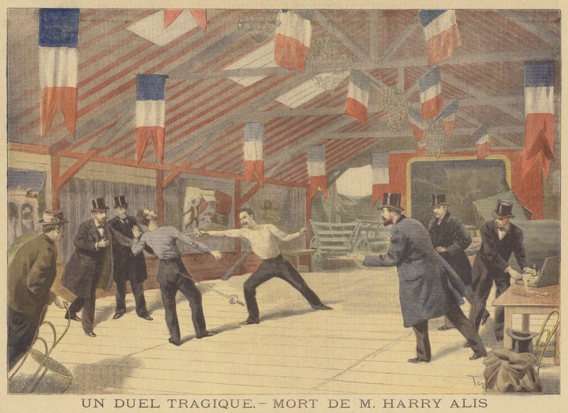 Ein tragisches Duell. Der Tod von Harry Alis von after Oswaldo Tofani