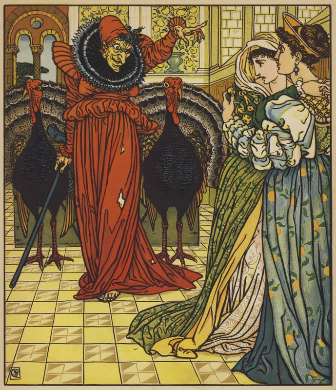 Erscheinung der Wüstenfee von after Walter Crane