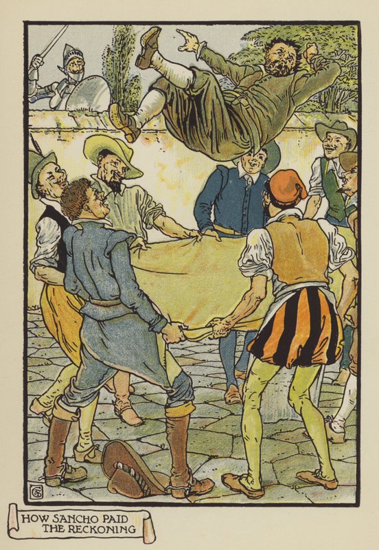 Wie Sancho die Rechnung bezahlte von after Walter Crane