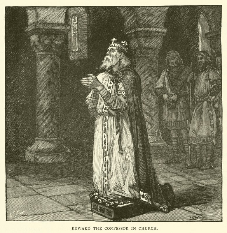 Eduard der Bekenner in der Kirche von after William Henry Margetson
