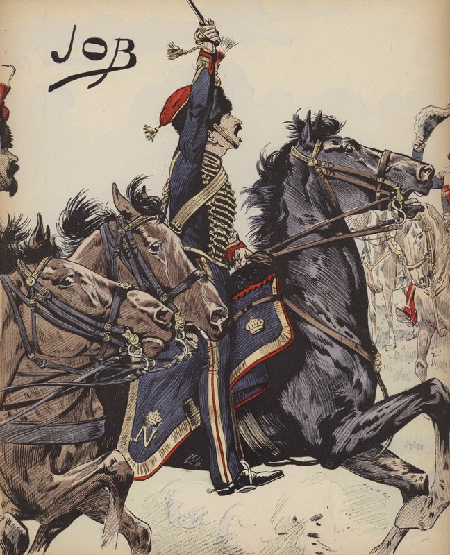 Französischer Kavallerist der Napoleonischen Kriege von pseudonym for Onfray de Breville Jacques Job