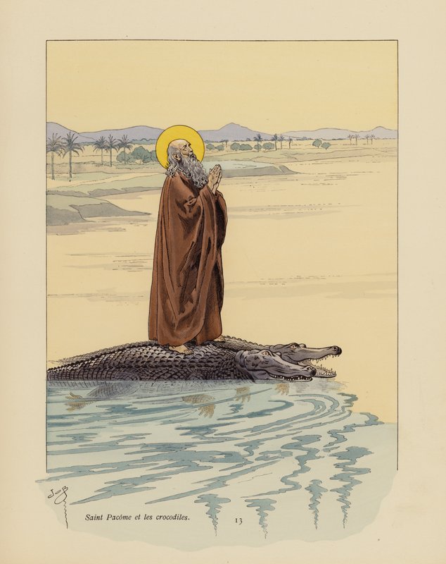 Der heilige Pachomius und die Krokodile von pseudonym for Onfray de Breville Jacques Job