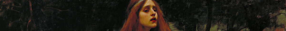 Die Lady von Shalott (John William Waterhouse), Detail: Gesicht der Lady