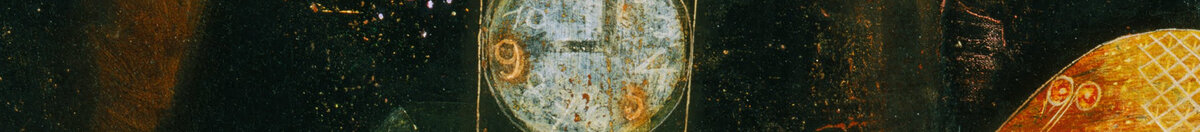 Fischzauber (Paul Klee), Detail: Uhrturm mit Zifferblatt