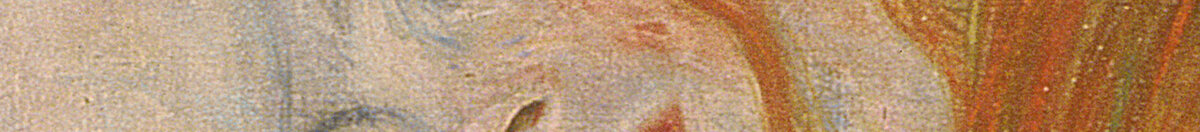 Danaë (Gustav Klimt), Detail: Gesicht mit rotem Haar