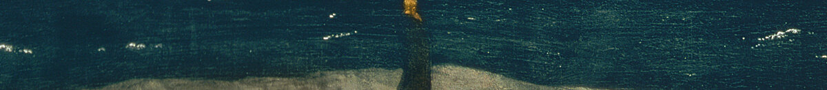 Der Mönch am Meer (Caspar David Friedrich), Detail: Mönch am Dünenrand