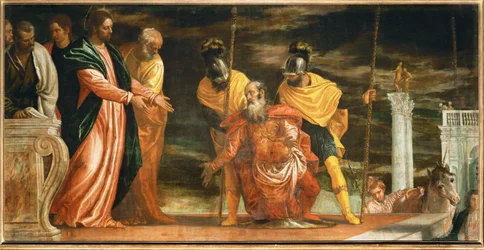 Der Hauptmann von Kapernaum, der Jesus bittet, seinen gelähmten Diener zu heilen