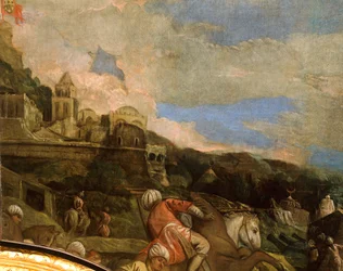 Antonio Loredan befreit Scutari von Paolo Veronese, Detail, Sala del Maggior Consiglio, Dogenpalast, Venedig