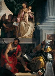 Madonna und Heilige mit Bevilacqua Lazise Stiftern