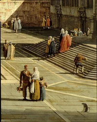 Der Eingang zum Canal Grande und die Kirche der Salute