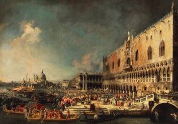 Die Ankunft des französischen Botschafters in Venedig
