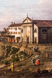 Ansicht von Dolo an der Brenta, Detail