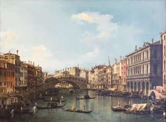Ansicht von Venedig mit der Rialtobrücke