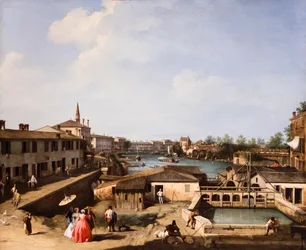Ansicht der Dolo-Mühlen an der Brenta, ca. 1732/35