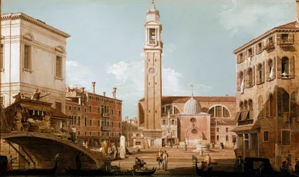 Ansicht des Campo dei Santi Apostoli in Venedig