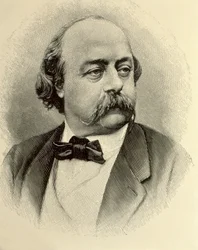 Gustave Flaubert. Gravur
