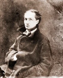 Porträt von Charles Baudelaire, Schriftsteller - Fotografie von Nadar