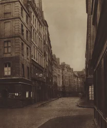 Die Rue de la Ferronnerie, von der Rue de la Reynie aus gesehen, der Anfang der Straße existiert noch