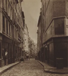 Die Rue des Moineaux um 1866, abgerissen für den Bau der Avenue de l