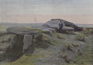 Der Dolmen von Mane-Lud, Locmariaquer (Farbfoto)