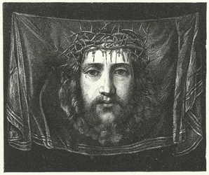 Schleier der Veronika mit dem Porträt Christi