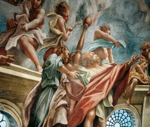 Apostel, Detail der Himmelfahrt der Jungfrau