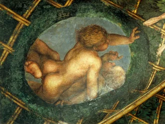 Ovate mit Putten (Detail)