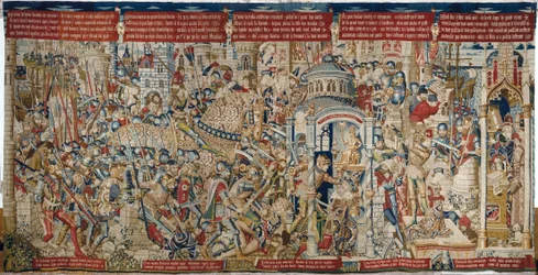 Der Trojanische Krieg: Die Zerstörung von Troja, ca. 1470