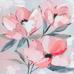 Abstrakte rosa Schneeblüten