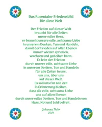 Das Rosentaler Friedensbild für diese Welt