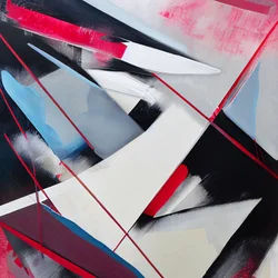 Abstrakter Spritzer Kreativer Ausdruck in Pinselstrichen