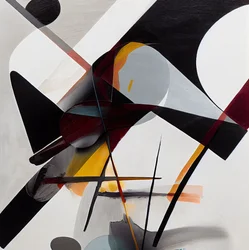 Ausdrucksstarke Pinselstriche, Abstrakte Formen